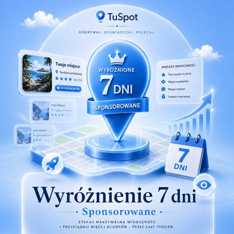 TuSpot Wyróżnienie obiektu — 7 dni